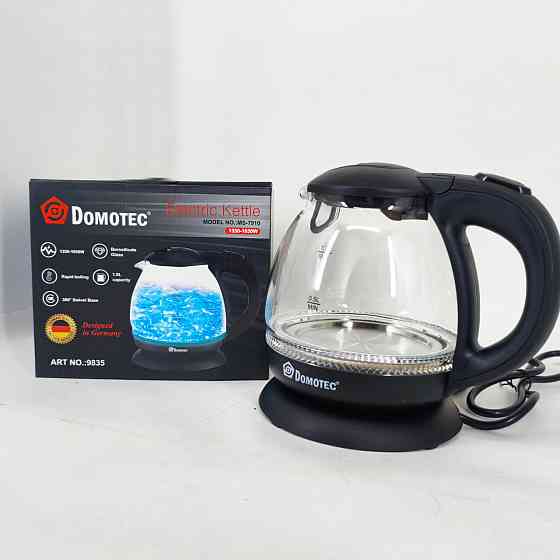 Електричний чайник з високою потужністю Domotec MS-7910 1л 1650Вт, Скляний електрочайник для кухні OP-50 Івано-Франківськ