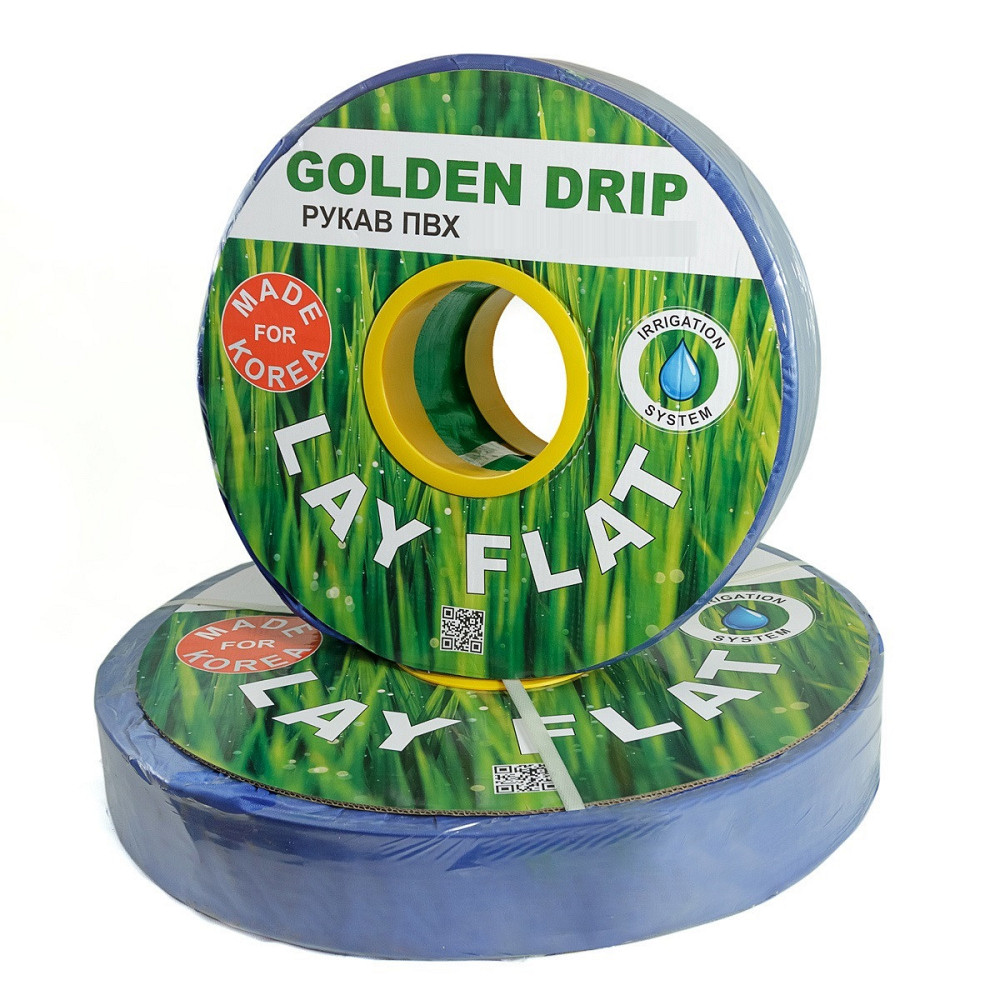 Рукав ПВХ Lay Flat 3" (75 мм), 100 м GOLDEN DRIP для дренажу Дніпро - фото 1