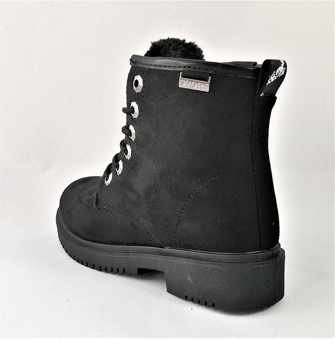 Зимові Черевики Черні Напівчоботи на хутрі Блискавки (розміри: 36) ВідеоОбзор — 820 Дніпро - фото 8