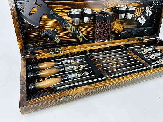 Подарочный набор шампуров в деревянном кейсе ФЕНИКС HAPPY DAYS Тернополь