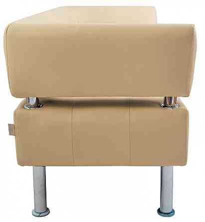 Диван Flay Office двойка со спинкой и подлокотниками 1550х650х750 Бежевый Киев