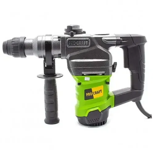 Перфоратор бочковий Procraft,Бочковий перфоратор мережевий 4.5 Дж  1200 Вт,Професійний мережевий перфоратор в кейсі Львів - фото 2