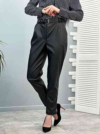 Прямі брюки з екошкіри "Arden" оптом | Розпродаж моделі Київ