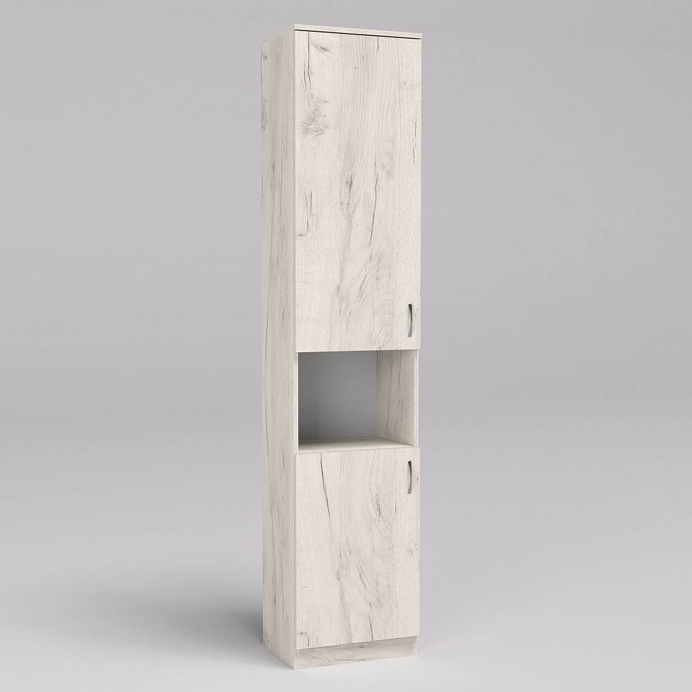 Шкаф офисный ОПК-1, Дуб Крафт Білий, 450/340/2100 Львов - изображение 1