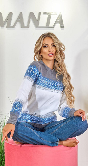 Гарний светр із блискучою ниткою (46) Київ - фото 4