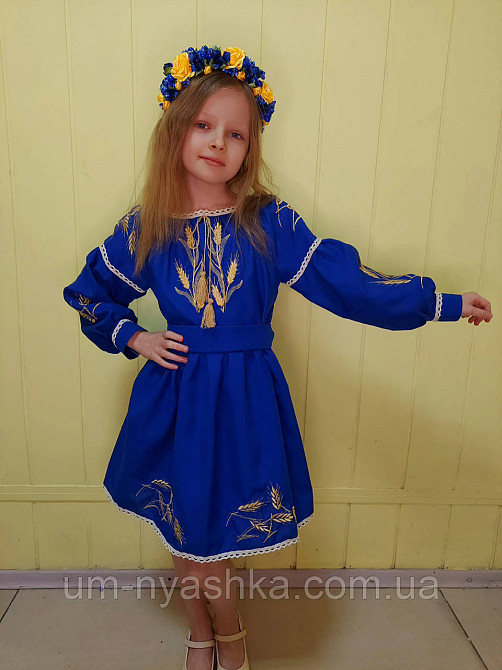 Дитяче вишите плаття з колосками Кривий Ріг - фото 1