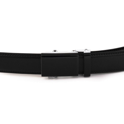 Ремень Vintage Мужской тонкий Черный (20312) Винница - изображение 5