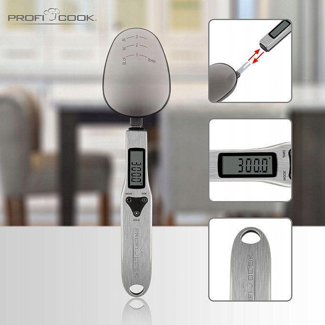 Цифровые весы ложка с ЖК-дисплеем Profi Cook (1214) Нововолынск - изображение 7