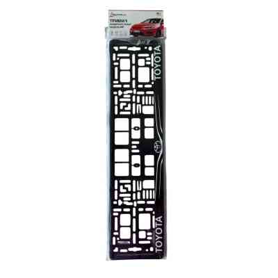 Рамка номерного знака Poputchik Toyota (24-117-IS) Винница