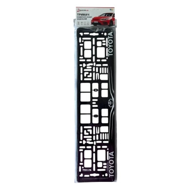 Рамка номерного знака Poputchik Toyota (24-117-IS) Вінниця - фото 4