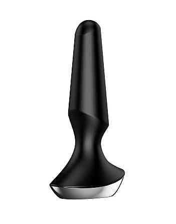 Анальна смарт-вібропробка Satisfyer Plug-ilicious 2 Black Sex Aura Київ