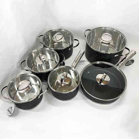 Набір каструль з комплектом кришок 12 предметов ASTRA A-2512, Набір каструль для плит DX-66 Івано-Франківськ