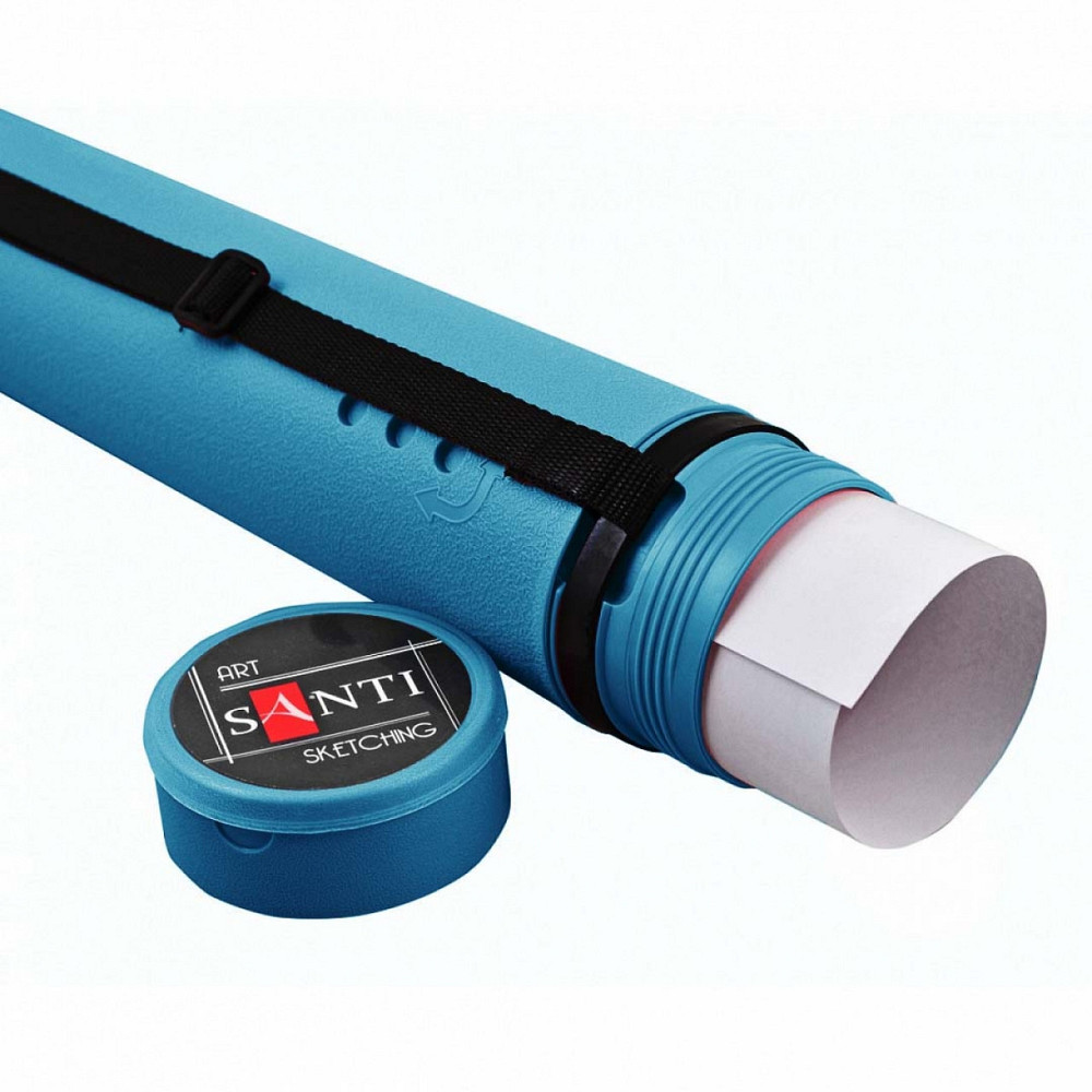 Тубус Santi розсувний, діаметр 8,5 см, довжина 65-110 см, cиньо-зелений Киев - изображение 1