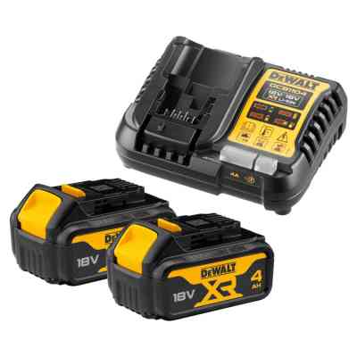 Набір акумулятор + зарядний пристрій DeWALT 10,8 - 54V, 4A, 18V XR Li-Ion, 2x4Ah (DCB1104M2) Вінниця