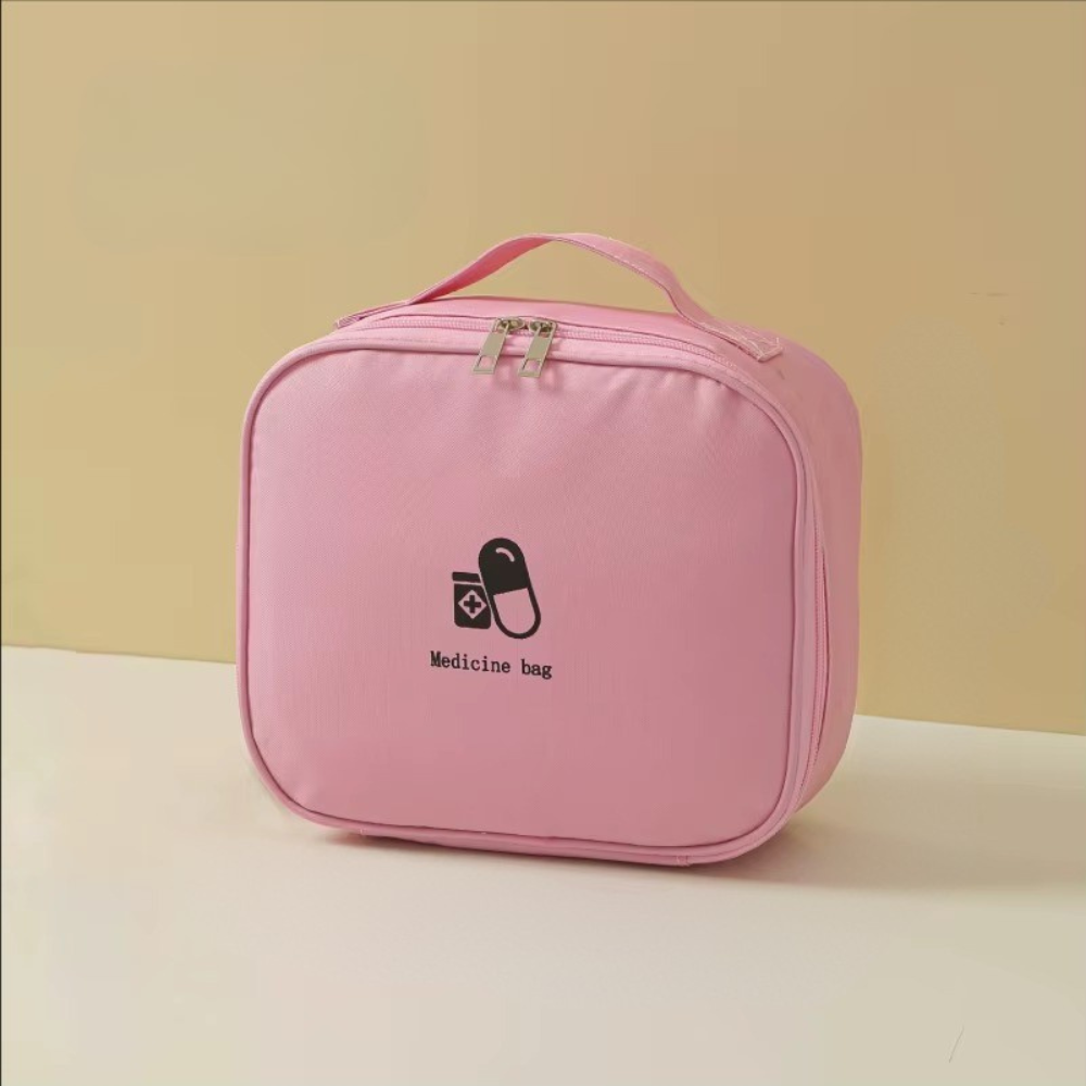 Сумка-аптечка дорожня для медикаментів в подорож, таблетниця портативна для ліків, рожева Кам'янець-Подільський - фото 2