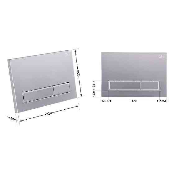 Панель змиву для унітаза Qtap Nest QT0111M08382SAT Київ