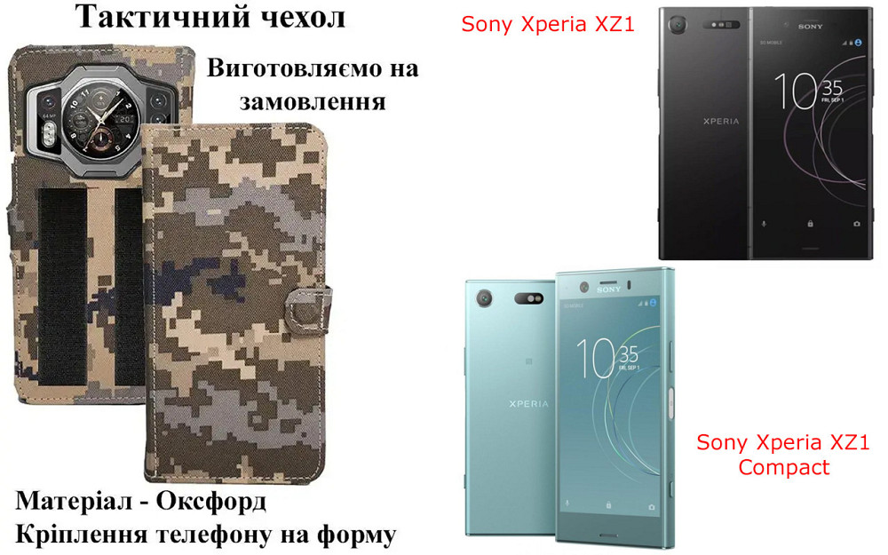 Тактический чехол для POCO C85, крепится к снаряжению на липучке Киев - изображение 1