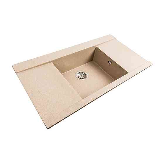 Гранітна мийка для кухні Platinum 9651 ATLAS матова (сафарі) Коломыя