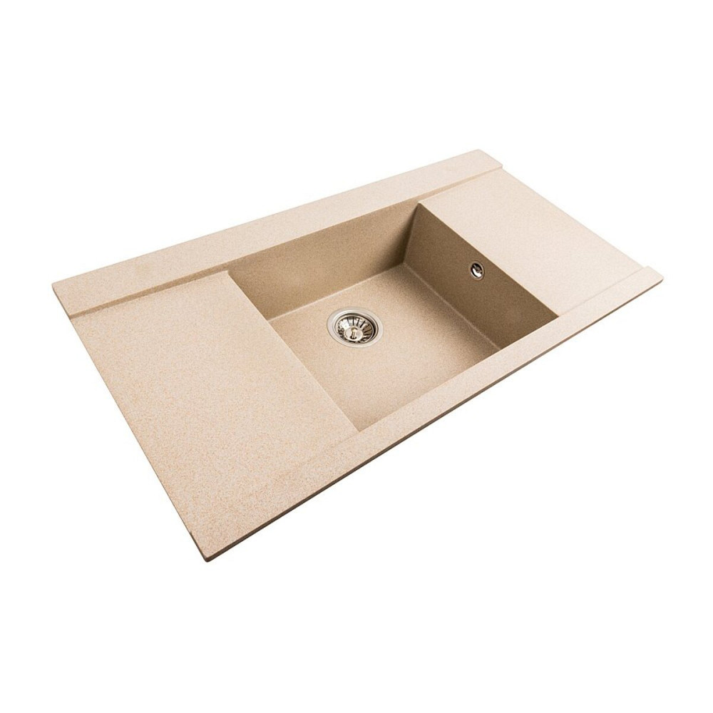 Гранітна мийка для кухні Platinum 9651 ATLAS матова (сафарі) Коломыя - изображение 2