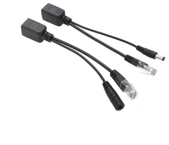 POE інжектор пасивний (пара) 802.3at (30Вт) з портами Ethernet 10/100Mbps, black, OEM Q50 Полтава - изображение 1