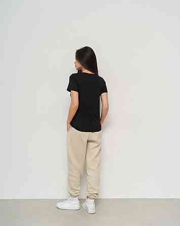 Футболка з віскози жіноча — Білий, Чорний — Ozkan 26976 M Київ