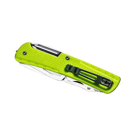 Багатофункціональний ніж Ruike Trekker LD43, (8.5 см) 12C27 / G10 зелений, 15 інстр. Київ