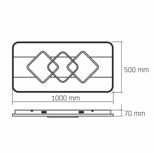 LED Світильник функціональний 80W VL-CLD-998-TT Decora Videx Житомир - фото 2