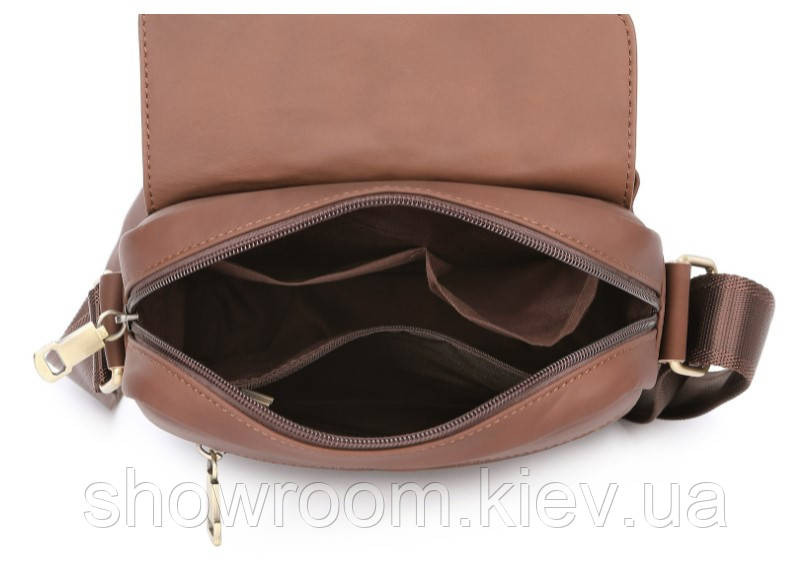 Невелика шкіряна сумка через плече Leather Collection (8870) Київ - фото 3