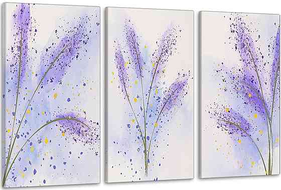 Модульна картина у вітальню/ спальню  Квіти     ART-177_3A 100х150 см Київ