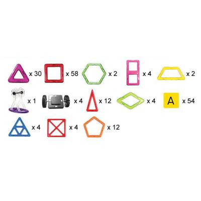 Конструктор Магнікон 198 деталей Plastic box (MK-198) Винница - изображение 8