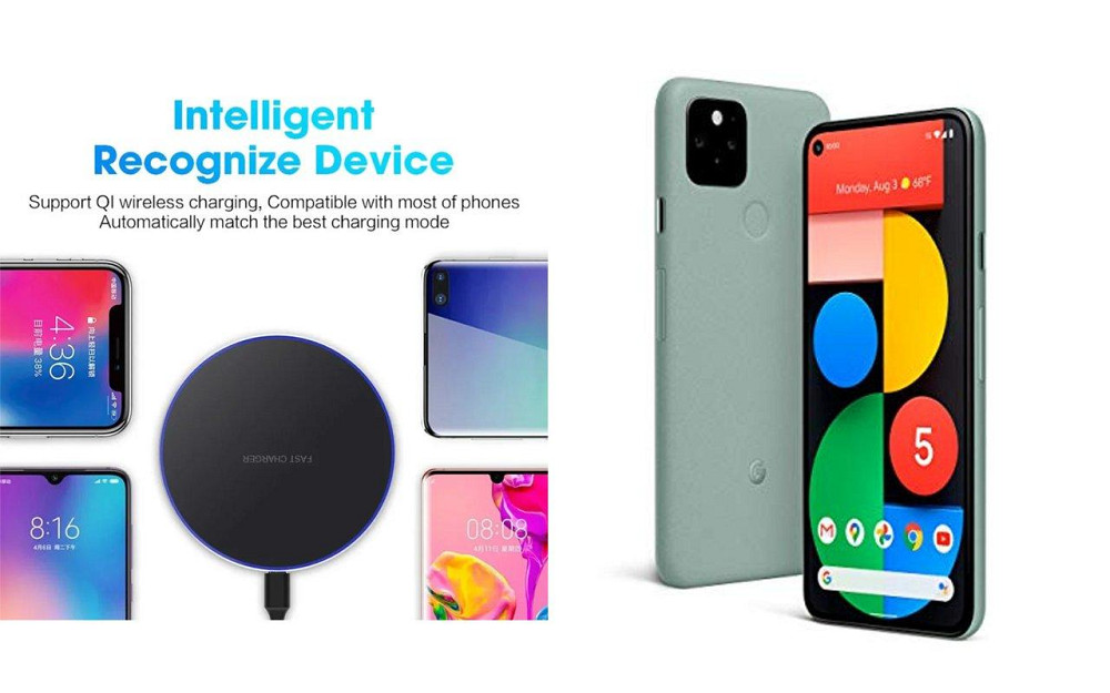 Бездротовий зарядний пристрій Copper до 30W для Google Pixel 7, Pixel 7a, Pixel 7 Pro, USB-C, LED Київ - фото 4