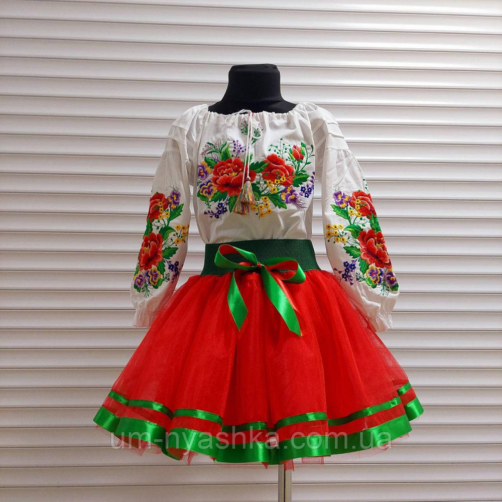 Костюм вишиванка "Ладочка червона" для дівчаток 104-134 Кривий Ріг - фото 1