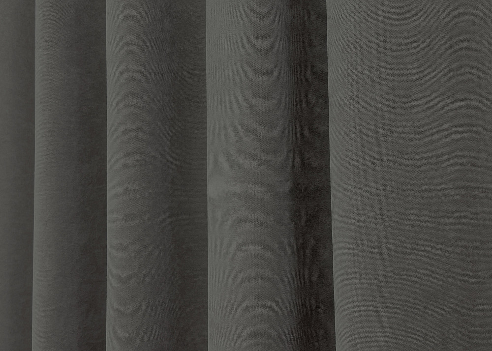 Комплект готових штор VR-Textil Мікровелюр Petek YL № 1703ш Темно-сірий 135х295 см 2 шт (39-014) Київ - фото 15