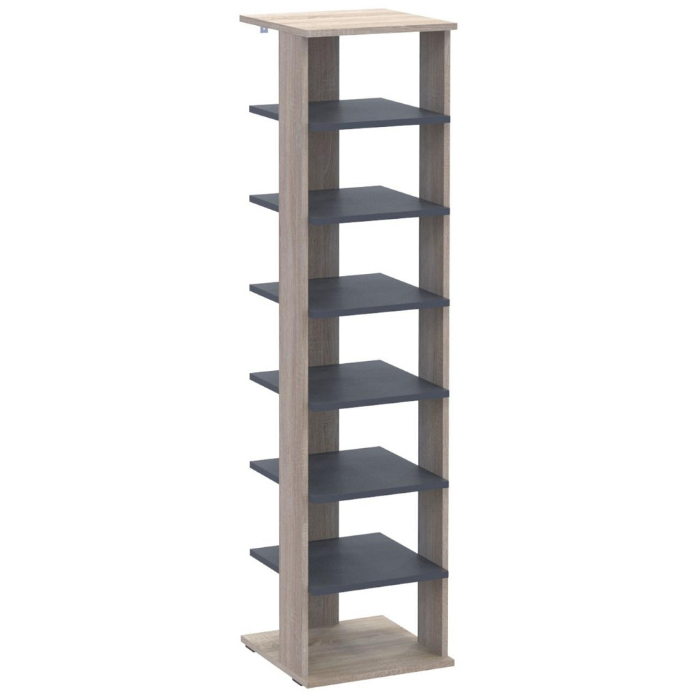 Полка для обуви Doros Паоло 38,4х38,4х153,4 см Дуб сонома/Графит (DRS-011438) Львов - изображение 6