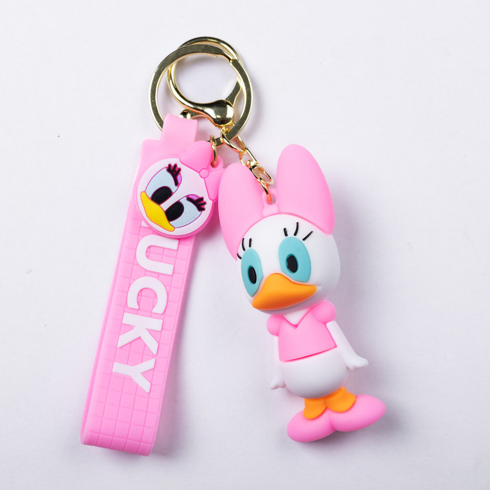 Дитячий брелок Поночка 4×6.5 (см) для ключів, на сумку і рюкзак Рожевий HP-55-23P Коломия - фото 1