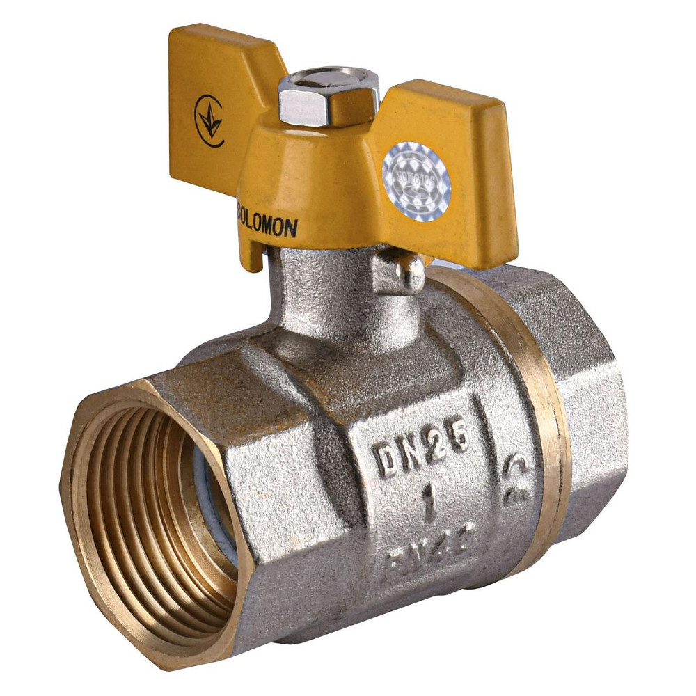 Кран шаровый прямой SOLOMON 1″ ВВ ЖБ PN40 В1007 (000001506) Киев - изображение 1