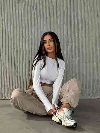 Женский прогулочный костюм двойка: топ и штаны вискоза + матовая плащевка Одесса