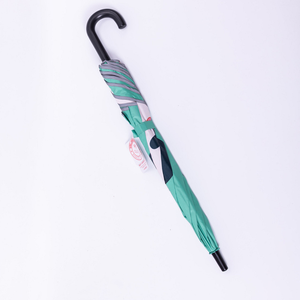 Дитячий механічний зонт з принтом, зелений, 90 см Київ - фото 8