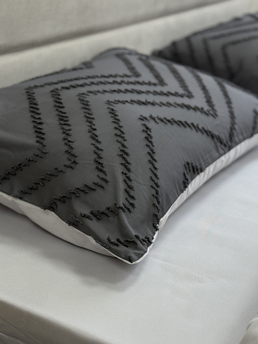 Ecotton Комплект постільної білизни Ecotton Jaquard Сімейний 150х215 см cірий Grey Киев - изображение 10