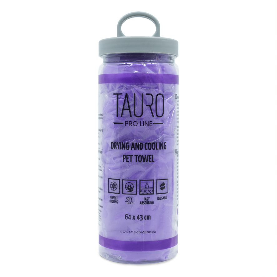 Tauro Pro Line Рушник для сушки та охолодження тварин 64 х 43 см фіолетовий Киев - изображение 1