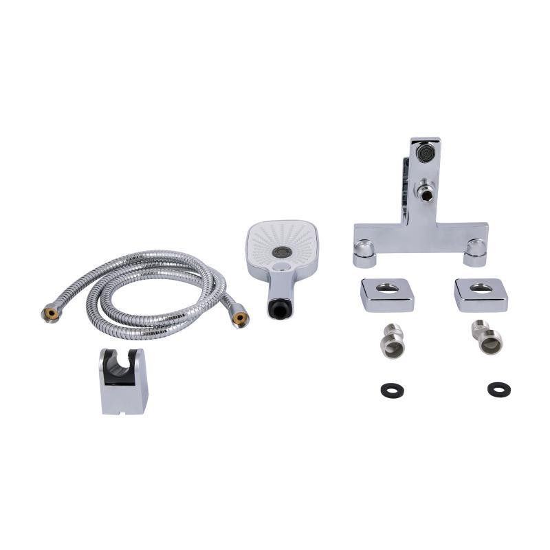 Змішувач для ванни Qtap Gemini з душовим гарнітуром QTGEM259CRM45681 Chrome Київ - фото 7