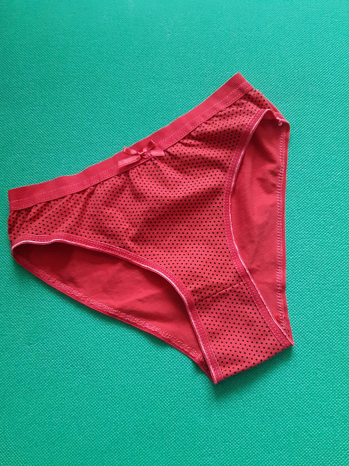 Красные трусы в горошек 44 размер, 95% cottone, 5% спандекс Киев - изображение 1