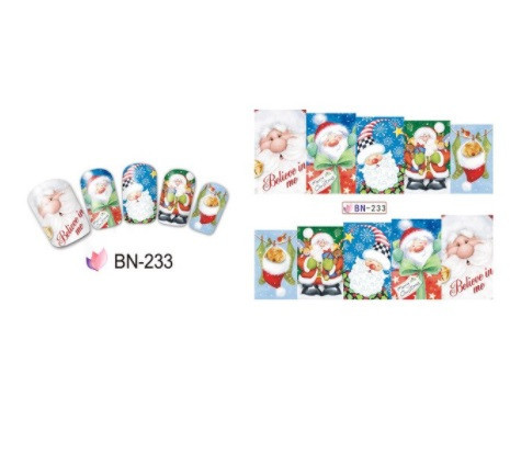 Стикеры на ногтидед мороз, размер стикера 6*5см, инструкция по применению есть в описании Киев - изображение 1