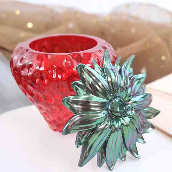 Молд силиконовый Клубника 73 на 86 мм серый Киев