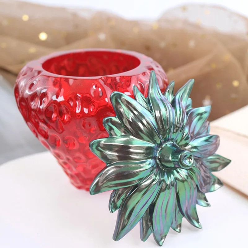 Молд силиконовый Клубника 73 на 86 мм серый Киев - изображение 3