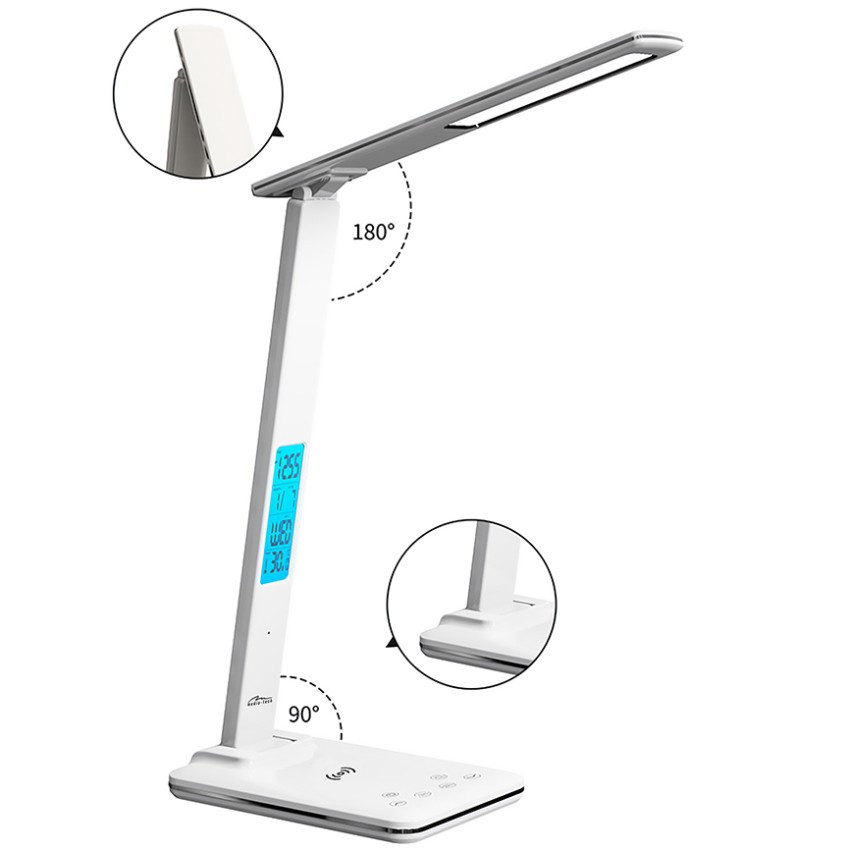 LED лампа настільна Media-Tech LEDITOU MT222,  4W 6500K, 15W QI з вбудованим WRL, біла Вінниця - фото 2