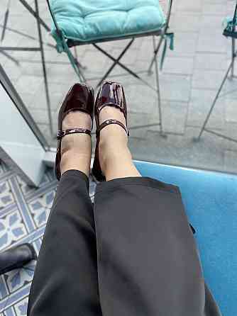 Балетки жіночі SEE SEVEN бордові шкіра лакована 37-41р. (5477) Коломия