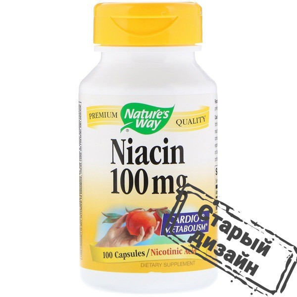 Витамин В3 (Niacin) 100 мг 100 капсул Киев - изображение 2