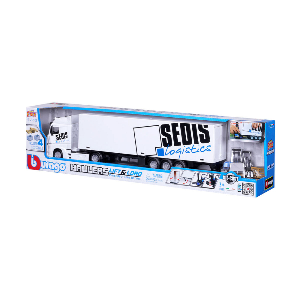 Ігровий набір – Фура Mercedes-Benz Actros з навантажувачем Дніпро - фото 8