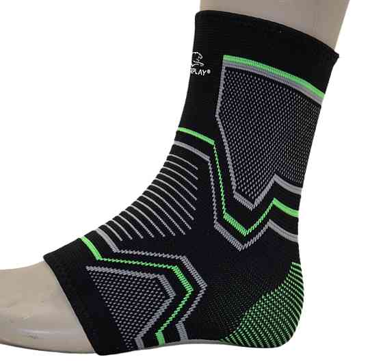 Бандажі на гомілкостоп PowerPlay 4100 Чорні L/XL (пара) Луцк